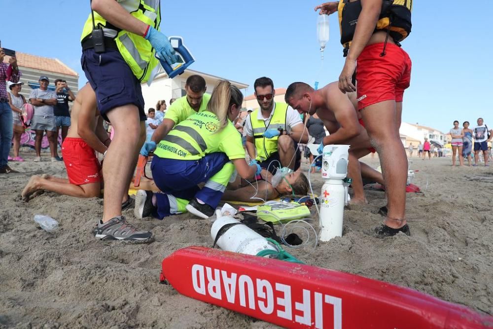 Simulacro de rescate en Cabo de Palos