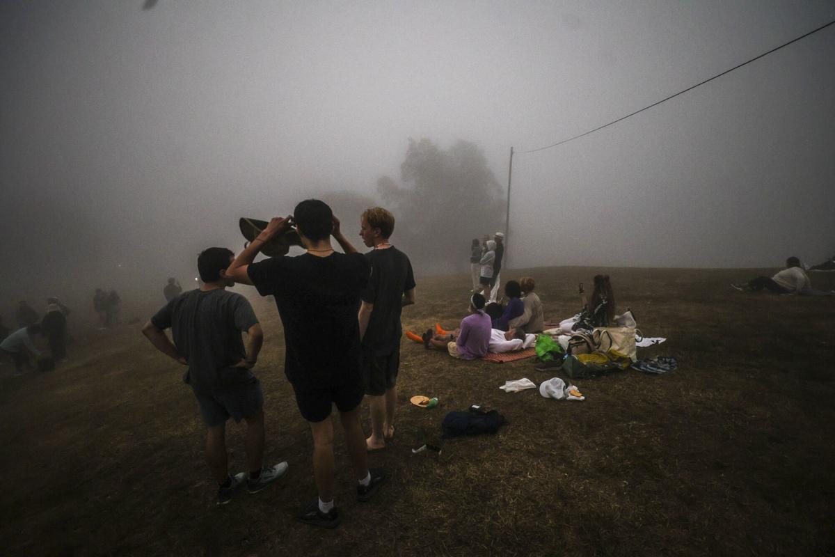 El eclipse en Oviedo