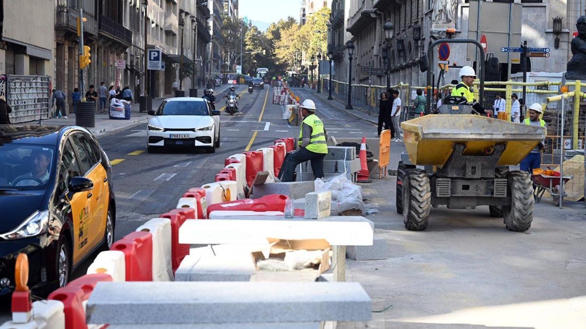 Noves afectacions de trànsit per la reforma de la la Via Laietana de Barcelona