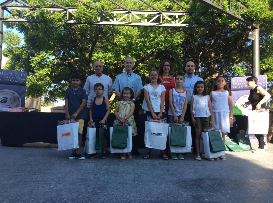 Ganadores del concurso de dibujo de la cerámica.