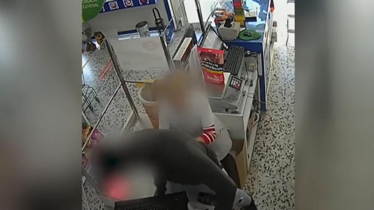 Violento intento de atraco en un supermercado