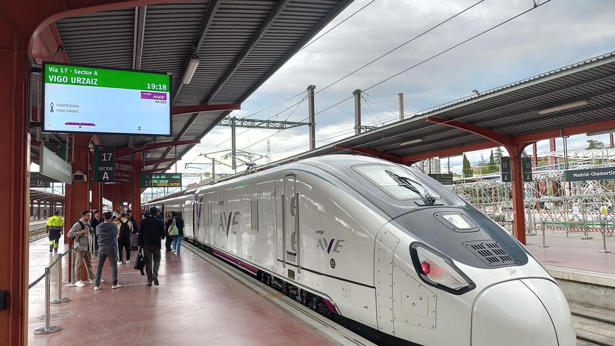AVE inaugural entre Madrid y Vigo con salida a las 19.18 el pasado mes de mayo