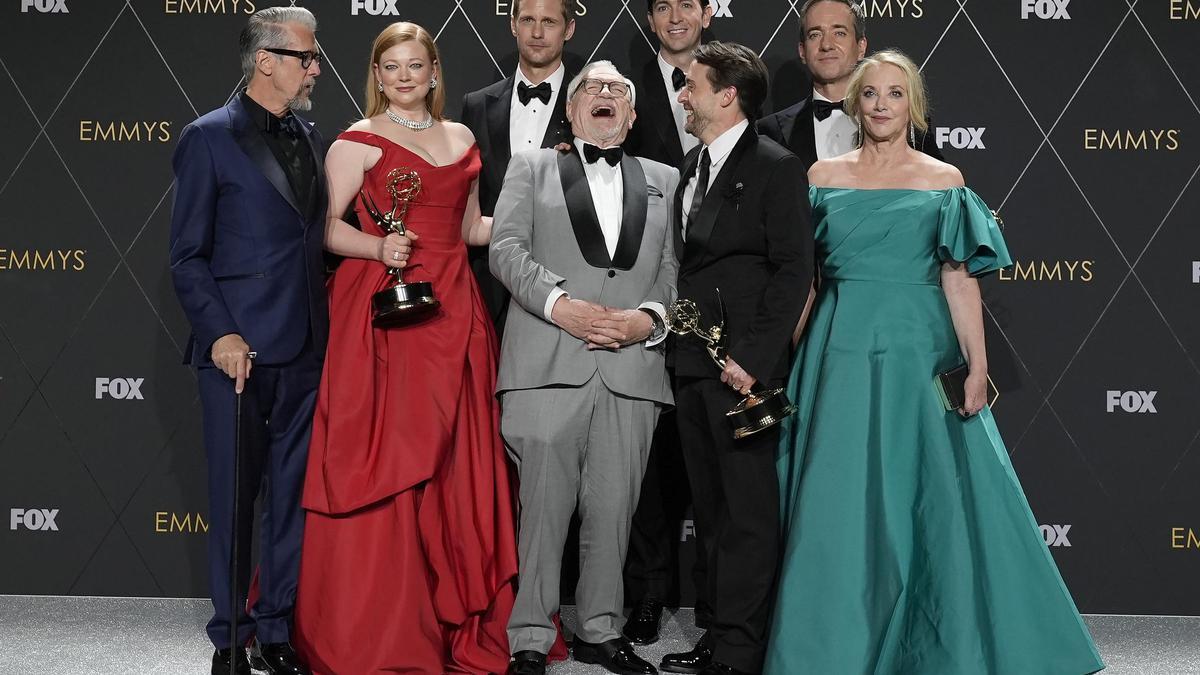 El reparto de 'Succession' en la gala de los Emmy.