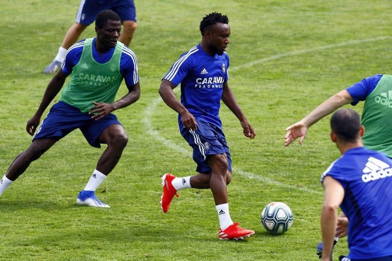 Concentración del Real Zaragoza en Boltaña