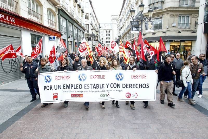 Fotogalería: Protesta de la plantilla de HP