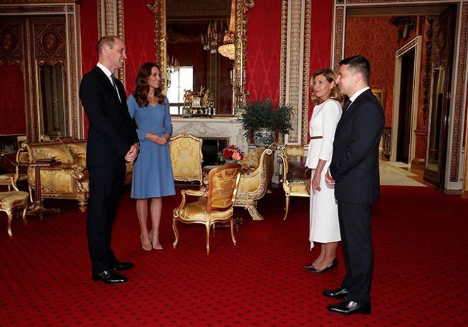 Los duques de Cambridge con el presidente de Ucrania y su mujer