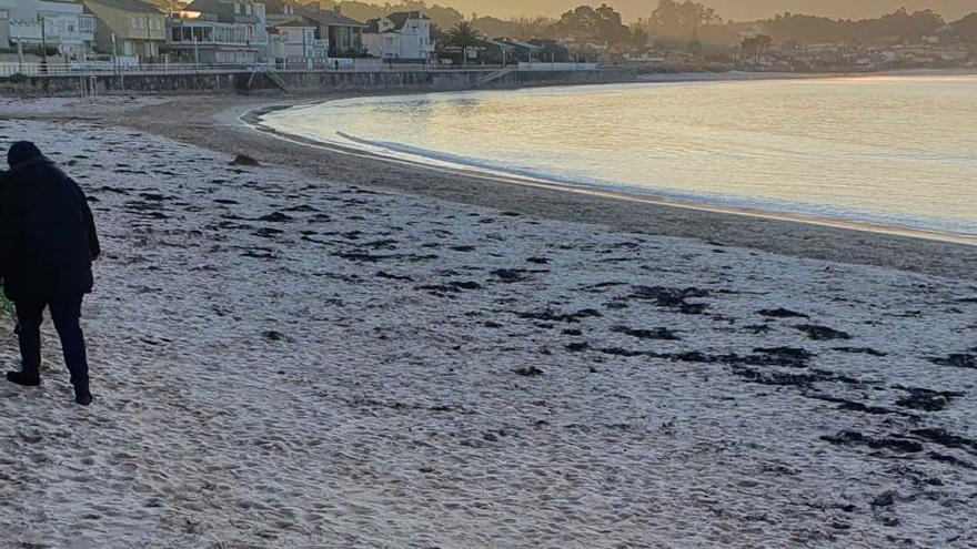 Playa de Panxón, esta mañana