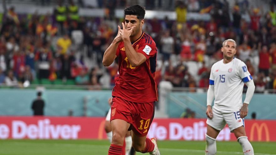 Este es el significado de los gestos de celebración de Marco Asensio en el partido de debut de España en el Mundial