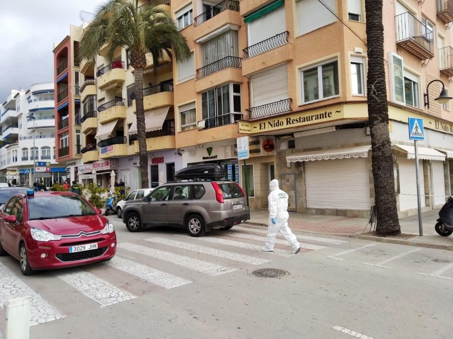 El asesino de Moraira, ante la jueza y durante el registro de su inmobiliaria