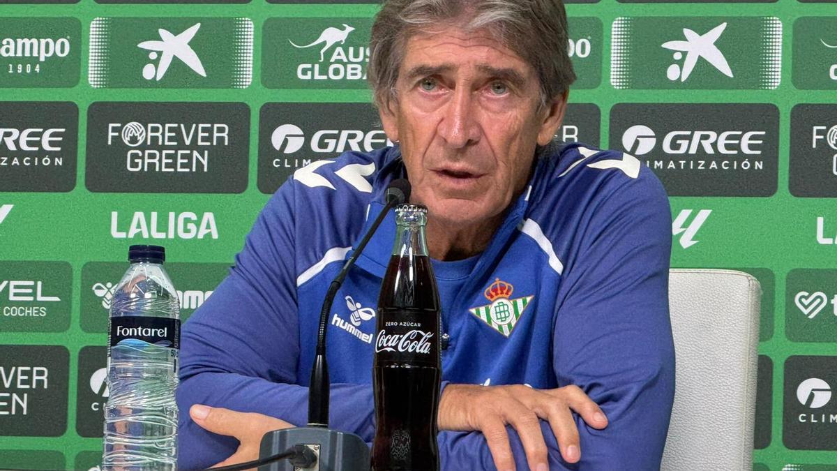 Manuel Pellegrini en la previa de la visita del Betis a Mestalla para jugar contra el Valencia