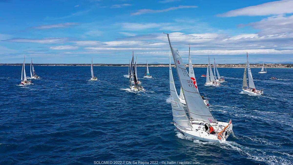 Genís Hontoria, ha sido el skipper más rápido en completar la regata SOLO MED