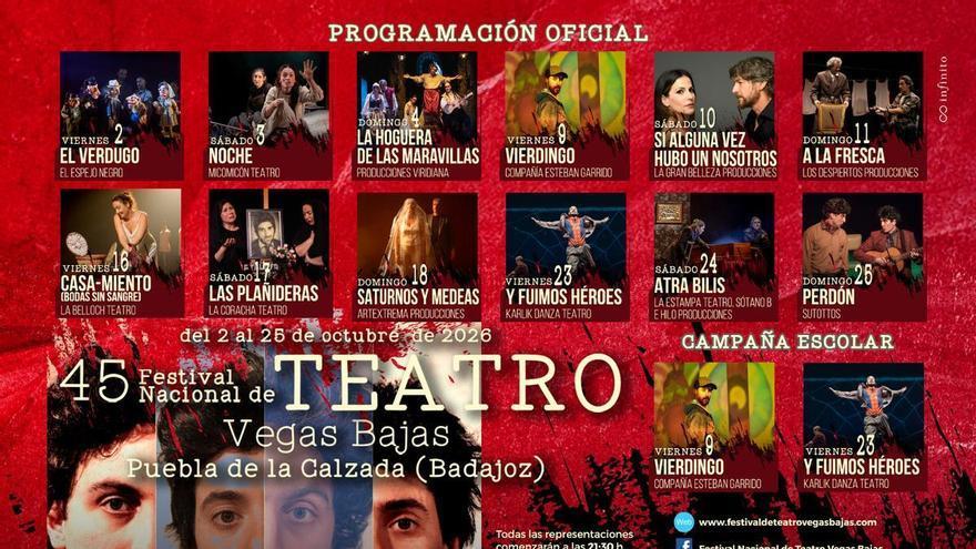 Teatro de alto nivel en Puebla de la Calzada gracias al Festival Nacional de las Vegas Bajas