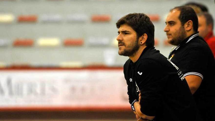 David Miranda, durante un partido del Mieres.