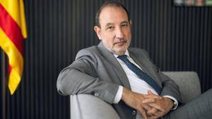 El conseller de Justícia, Ramon Espadaler, durante la entrevista.