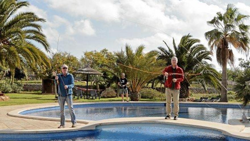 Fliegenfischen: erst am Pool - dann im Meer