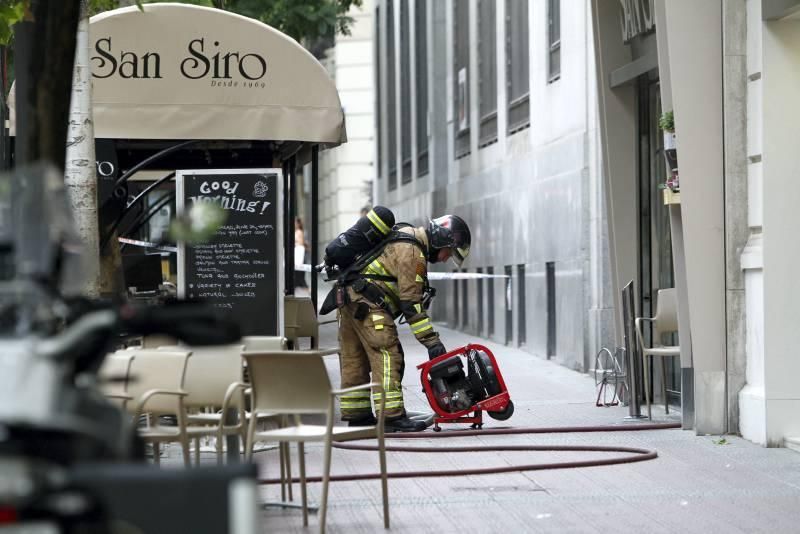 Incendio en el bar San Siro