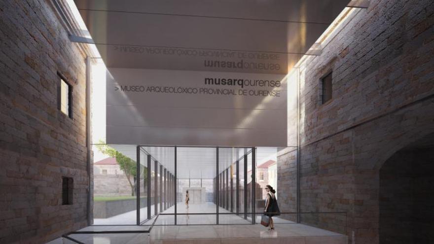 Maqueta de cómo quedará el interior del Museo Arqueolóxico de Ourense. |   // FDV