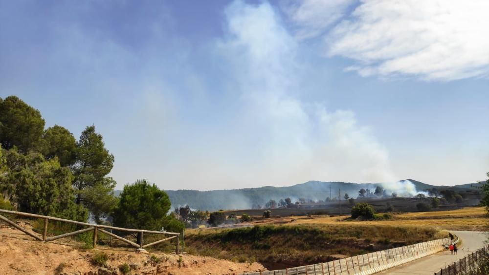 Incendi a Rajadell.