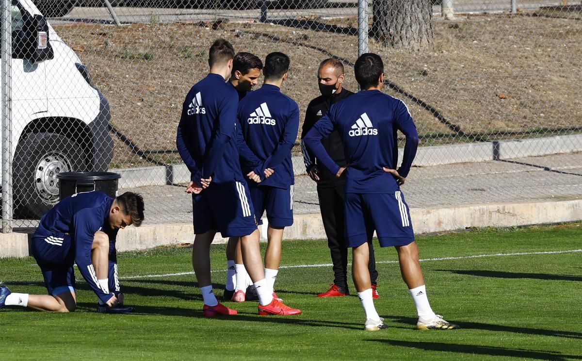 Entrenamiento del Real Zaragoza en la Ciudad Deportiva