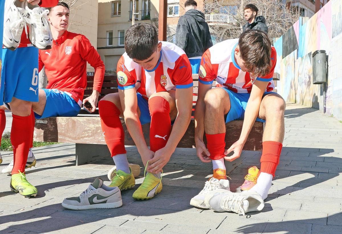 Imatges de la sessió fotogràfica a la Seu del Centre d'Esports Manresa
