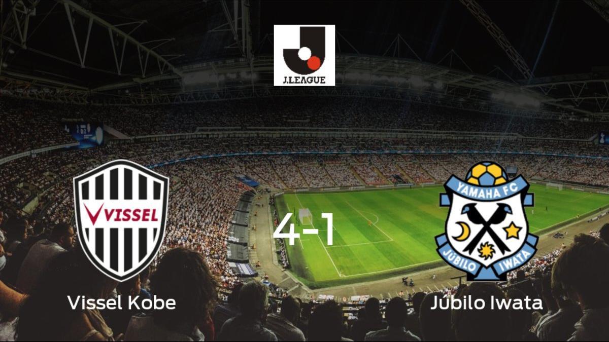 El Vissel Kobe se lleva el triunfo tras golear 4-1 al Júbilo Iwata