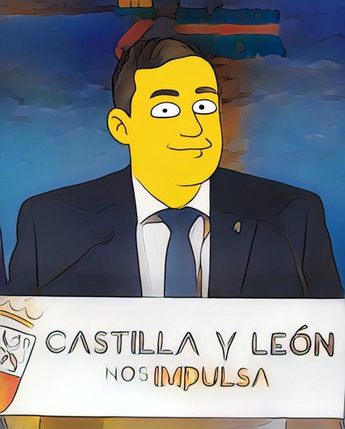 Javier Faúndez, Los Simpson