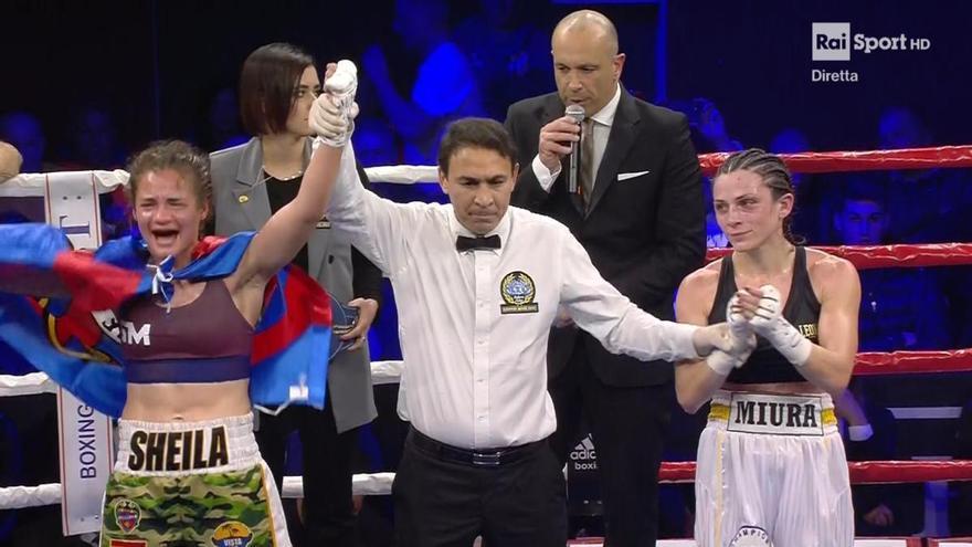 La valenciana Sheila Martínez, campeona de Europa del peso pluma