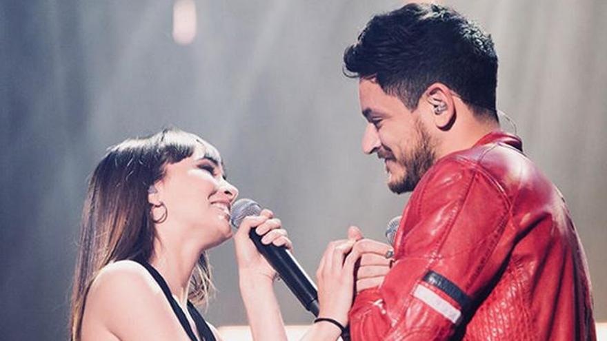 Cepeda y Aitana, en un concierto.