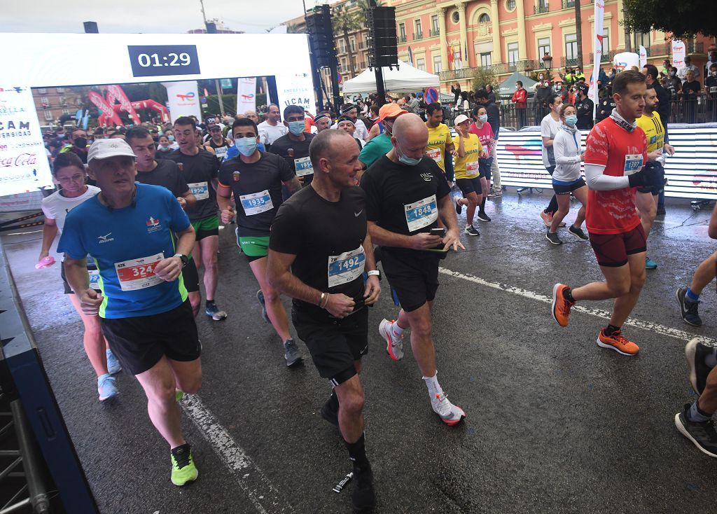 Así fue la salida de la maratón y la media maratón de Murcia (II)