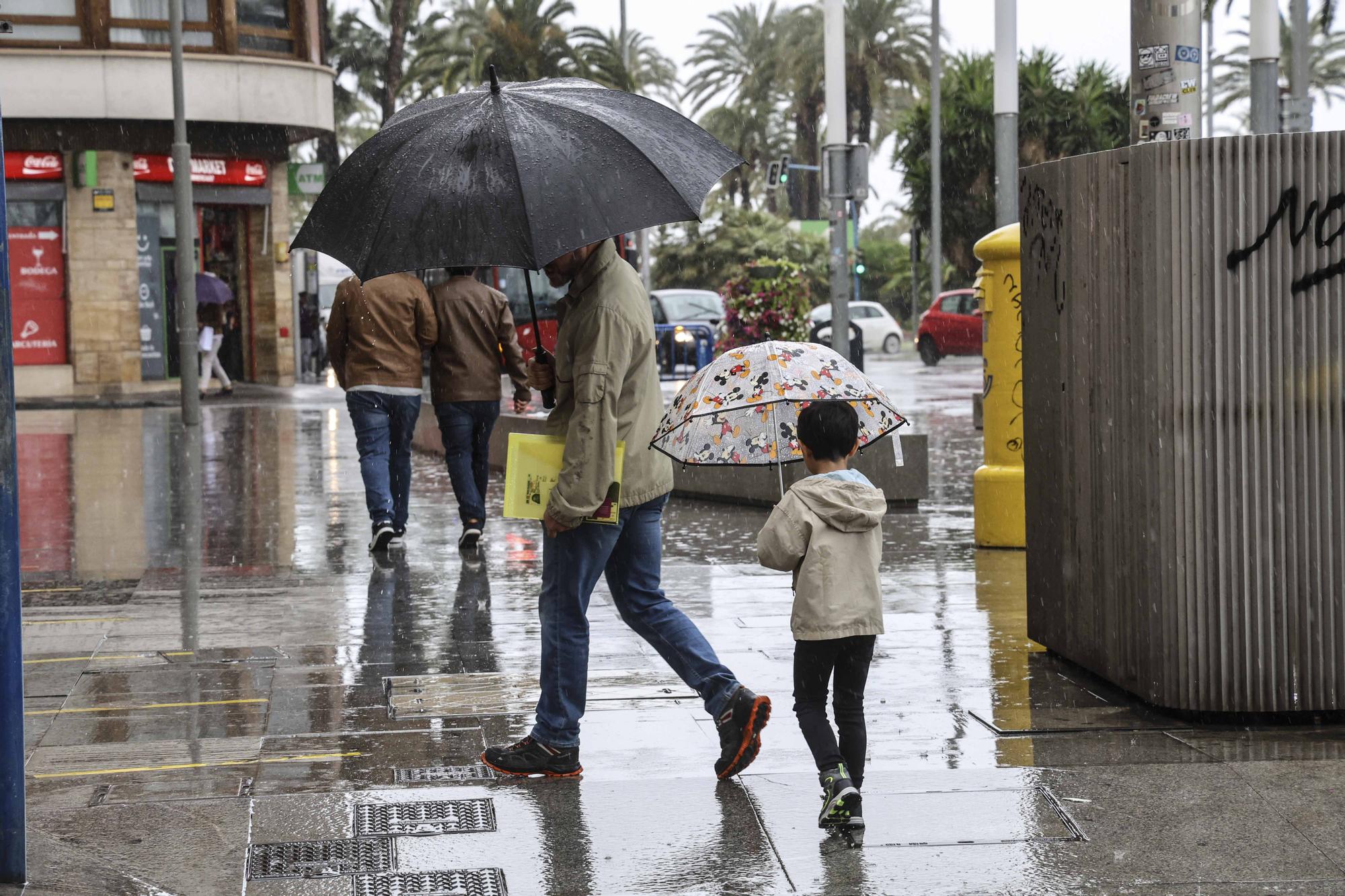 La DANA deja fuertes lluvias en Alicante