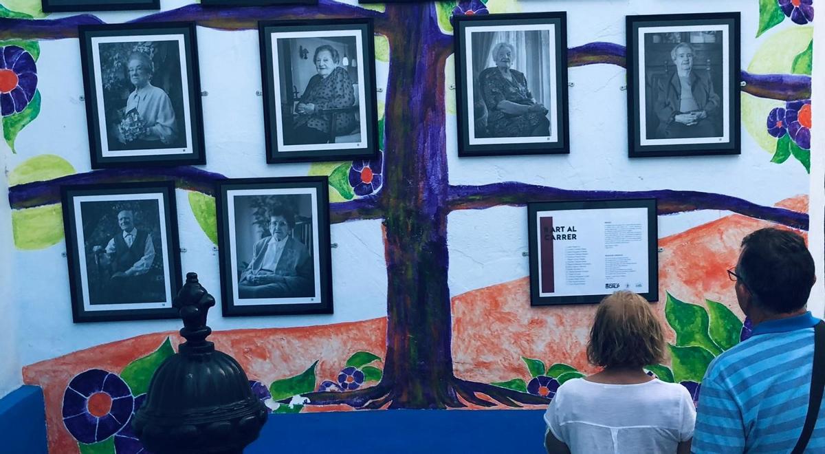 El mural de la memoria que se ha retirado en el casco antiguo de Calp