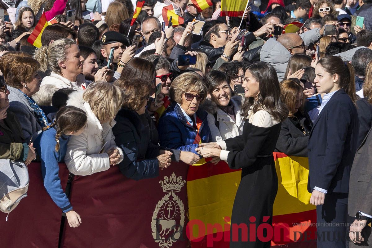 Visita de los reyes de España a Caravaca (explanada de la Basílica)