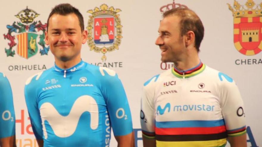 Rafa Valls junto a Alejandro Valverde