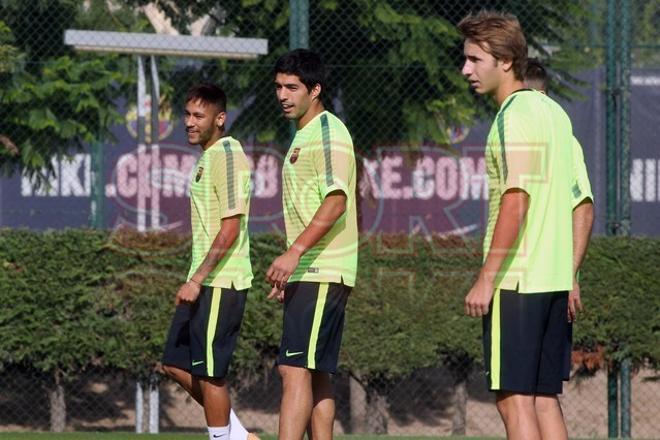 El Barça prepara el partido ante el Ajax