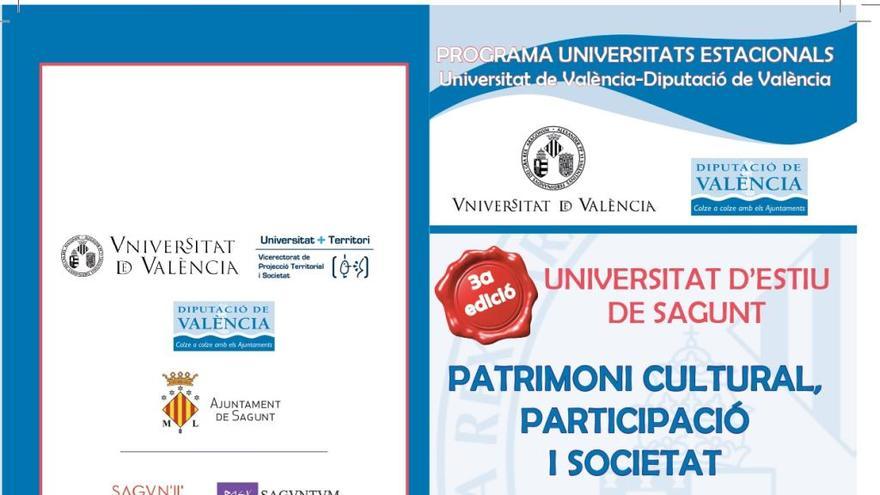 Cartel promocional Universitat d&#039;Estiu en Sagunt