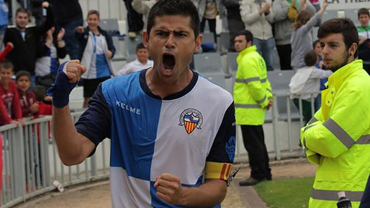 Antonio Hidalgo con el Sabadell