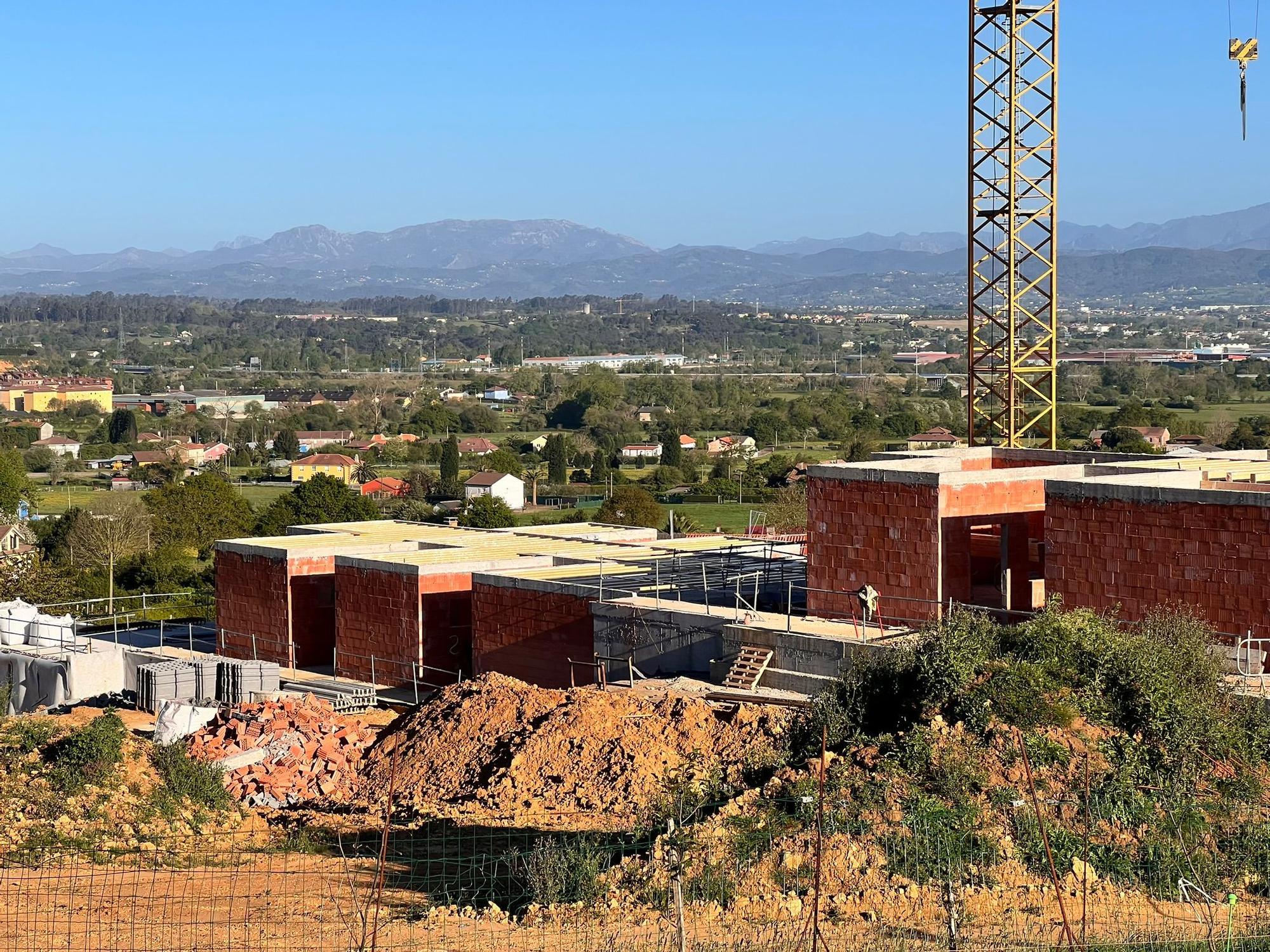 Este es el estado en el que se encuentran las obras del cohousing de Axuntase en Llanera