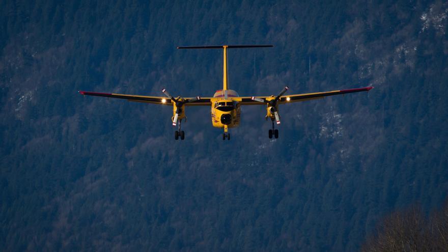 Una avioneta sobrevolando Chilliwack, Columbia Británica, Canadá, en imagen de archivo.