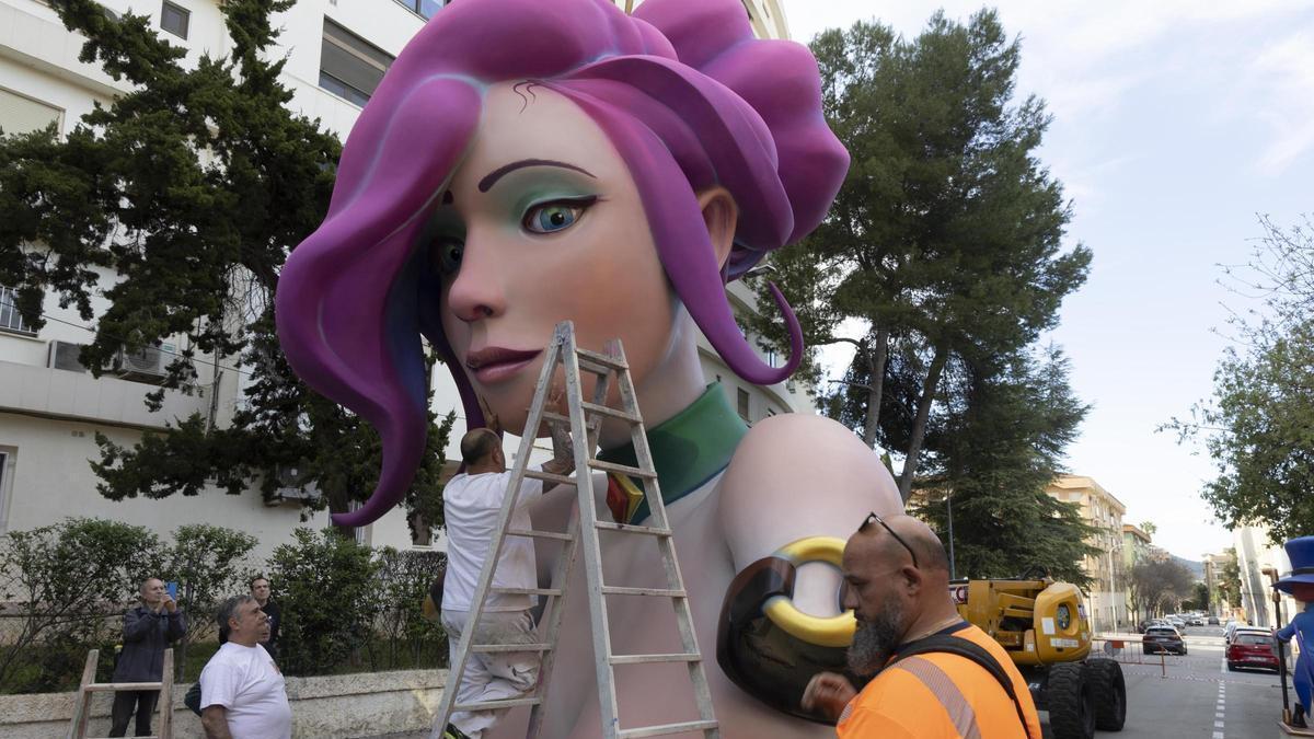 Montaje de la falla Murta-Maravall de Xàtiva