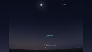 Vista del cometa C2023 Tsuchinshan ATLAS desde Barcelona