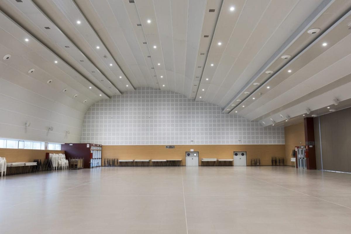 Interior del Centro Polivalente de Algemesí.