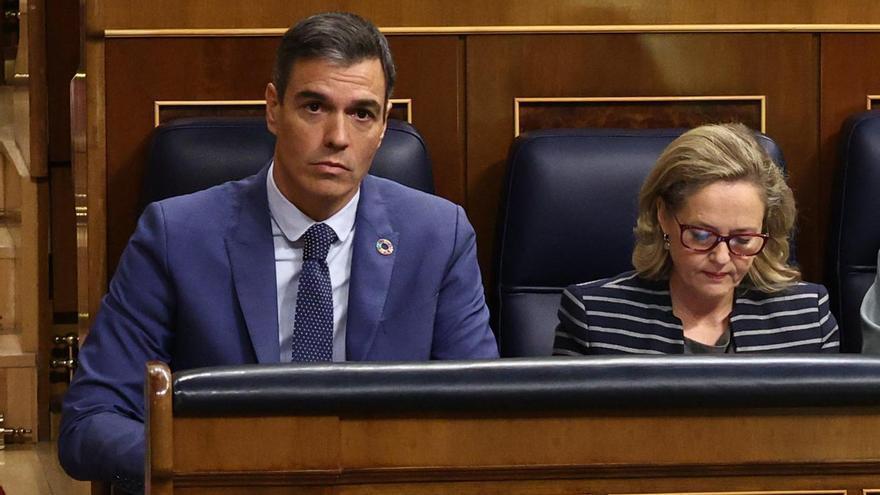 Pedro Sánchez y Nadia Calviño.