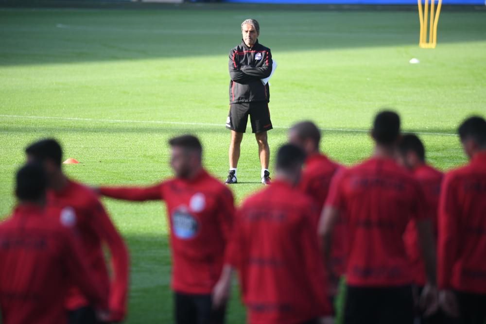 El Dépor entrena a Riazor antes de recibir al Reus