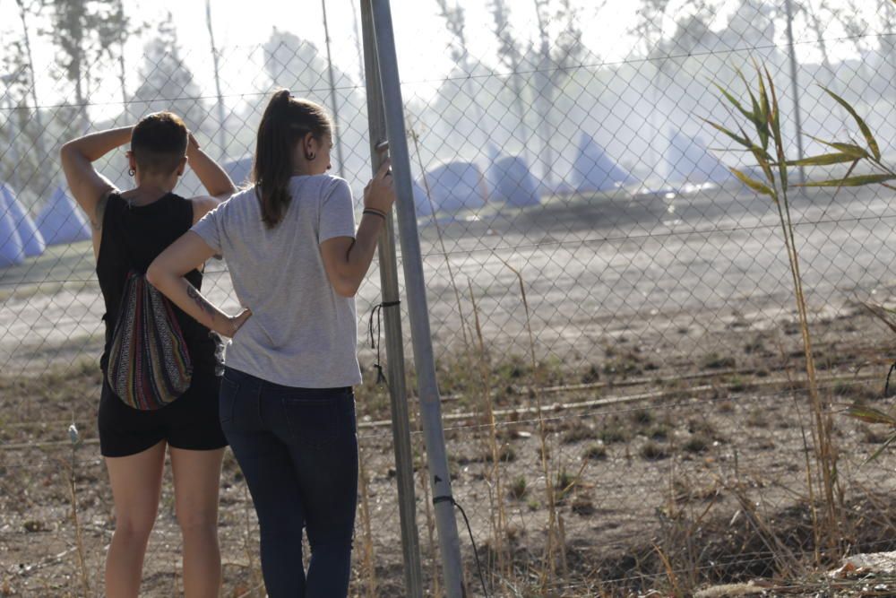 Sofocado un incendio que ha afectado a 100m2 en Puente Tocinos