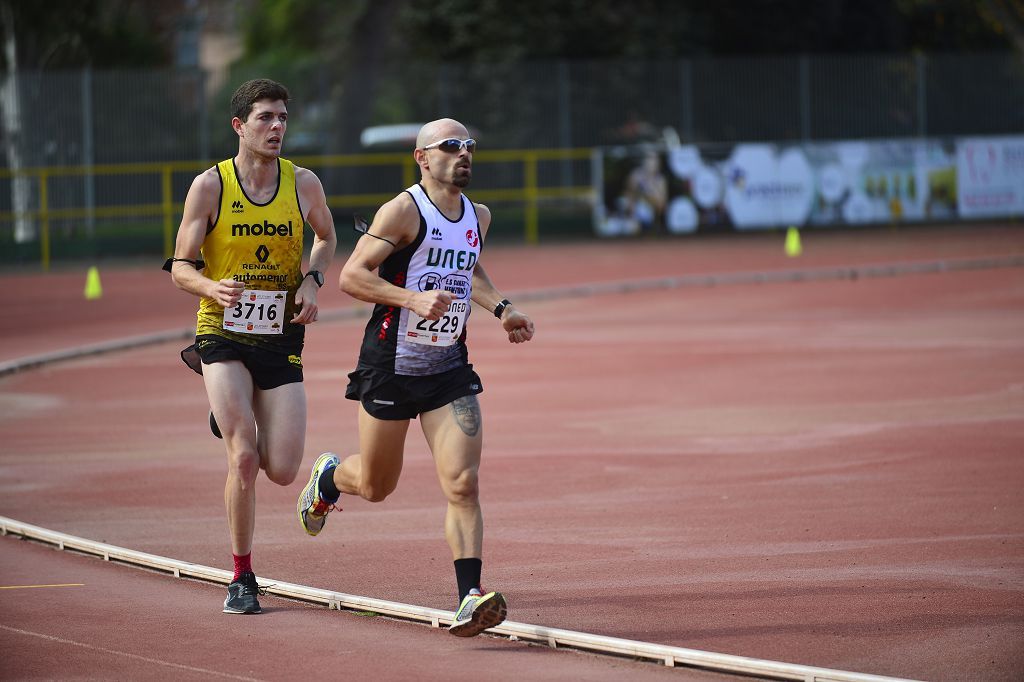 Pruebas de atletismo nacional en la pista de atletismo de Cartagena este domingo