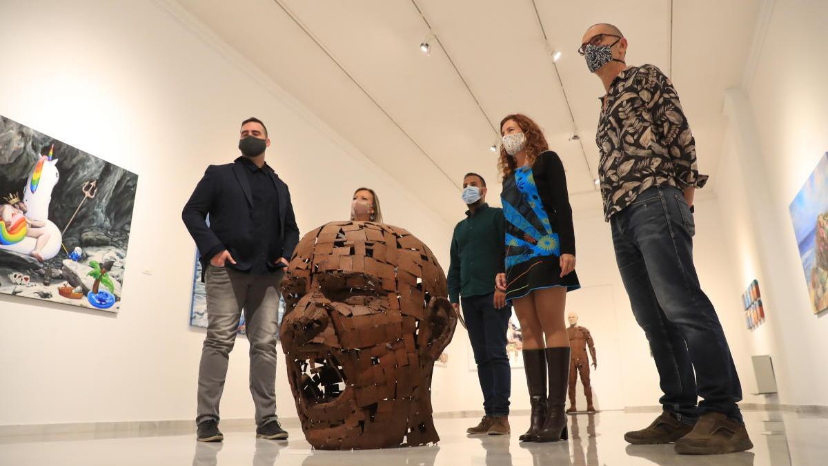 Cinco de los artistas que protagonizan la exposición.