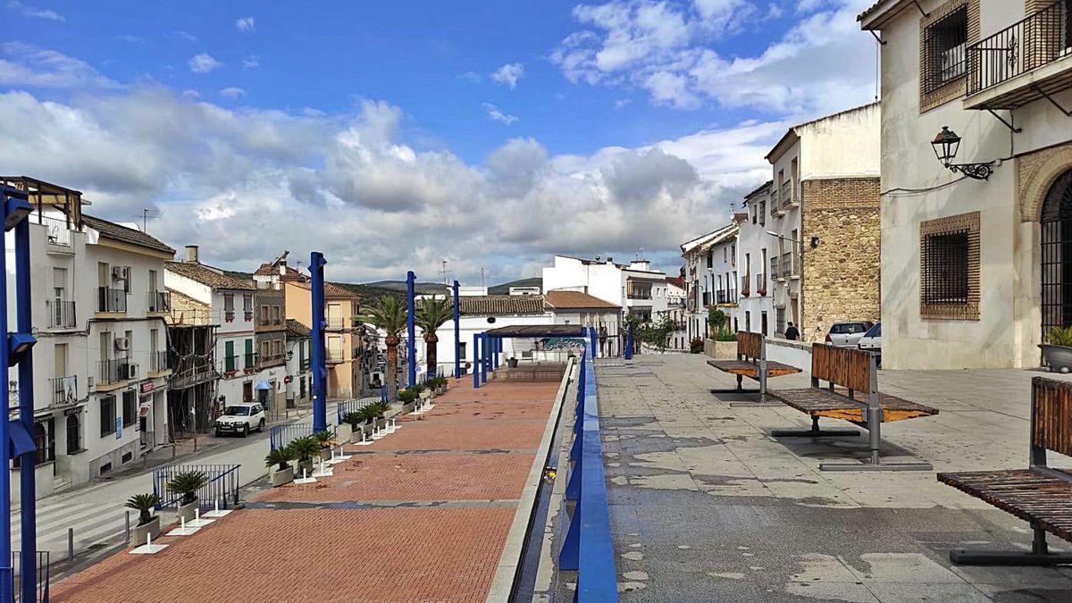 Una vista de una calle de Castro del Río.