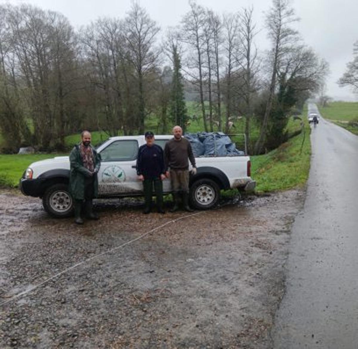 Voluntarios de la jornada.
