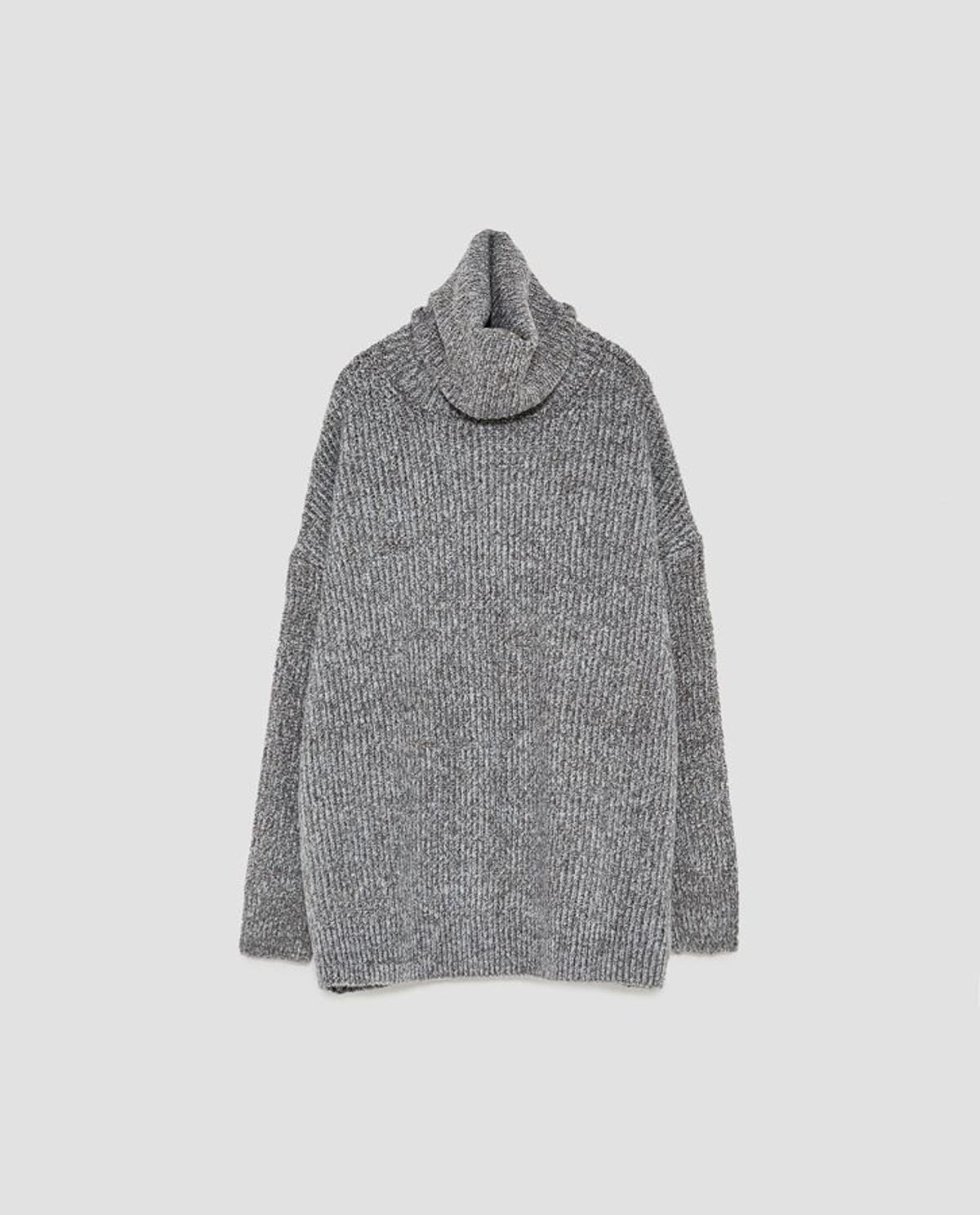 Nueva colección de Zara: jersey 'oversize' de cuello alto