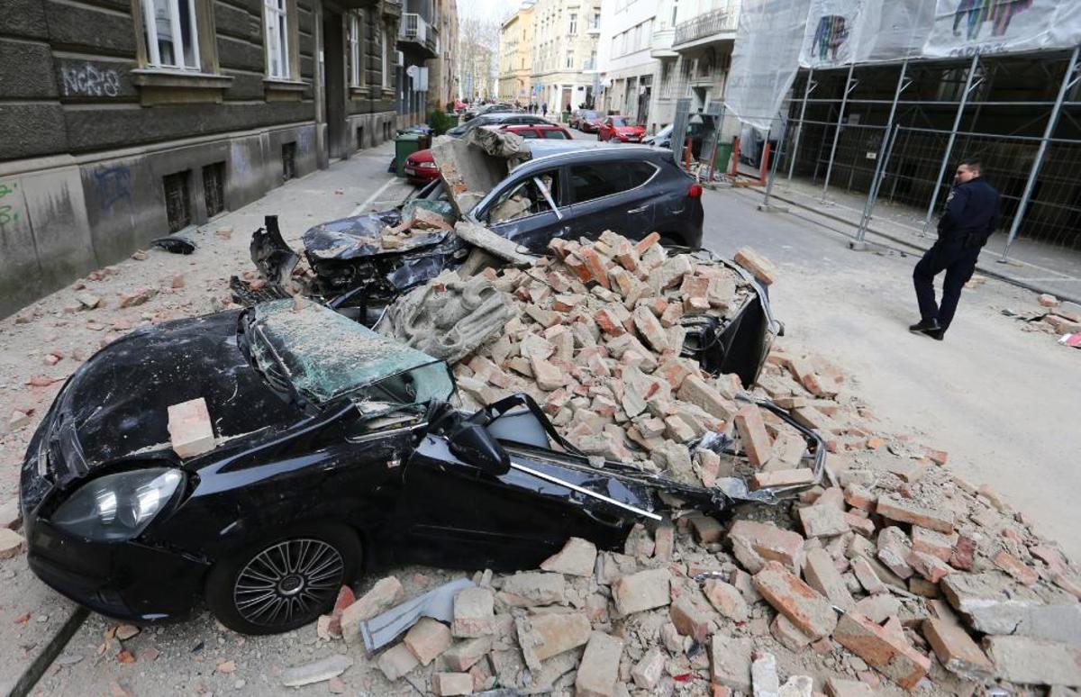 Destrucció a Zagreb per una sèrie de terratrèmols